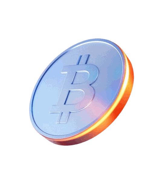 3D Bitcoin Coin