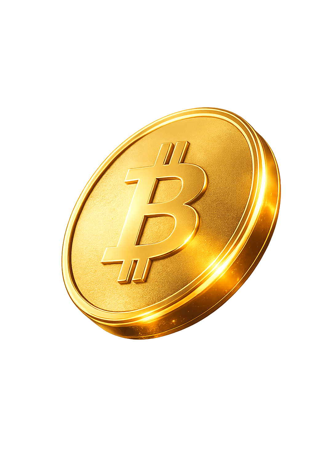 3D Bitcoin Coin